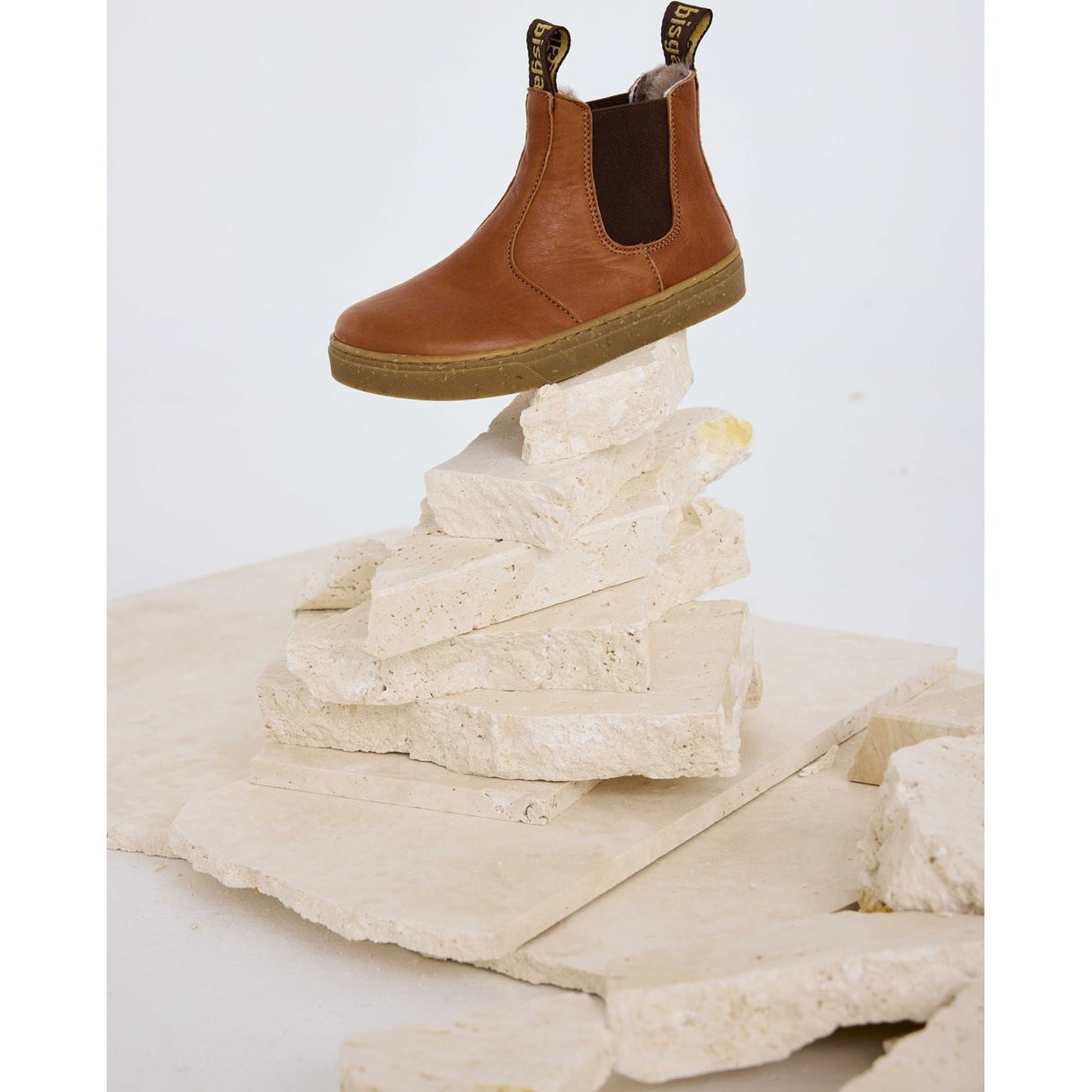 Bisgaard Cognac Barefoot Ene Lamb Støvler