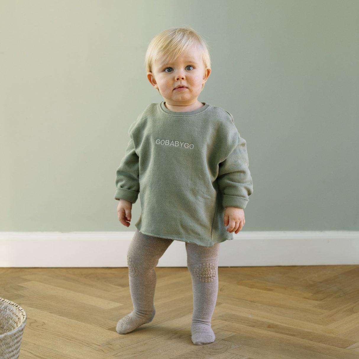 Gobabygo Sand Crawling Strømpebukser Organic Bomuld