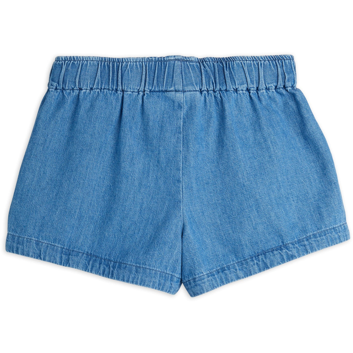 Mini Rodini Blue Note Embroidery Lightweight Denim Shorts