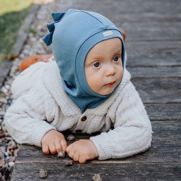 Racing Kids Top Elefanthue Dino 1-lags Dusty Blue