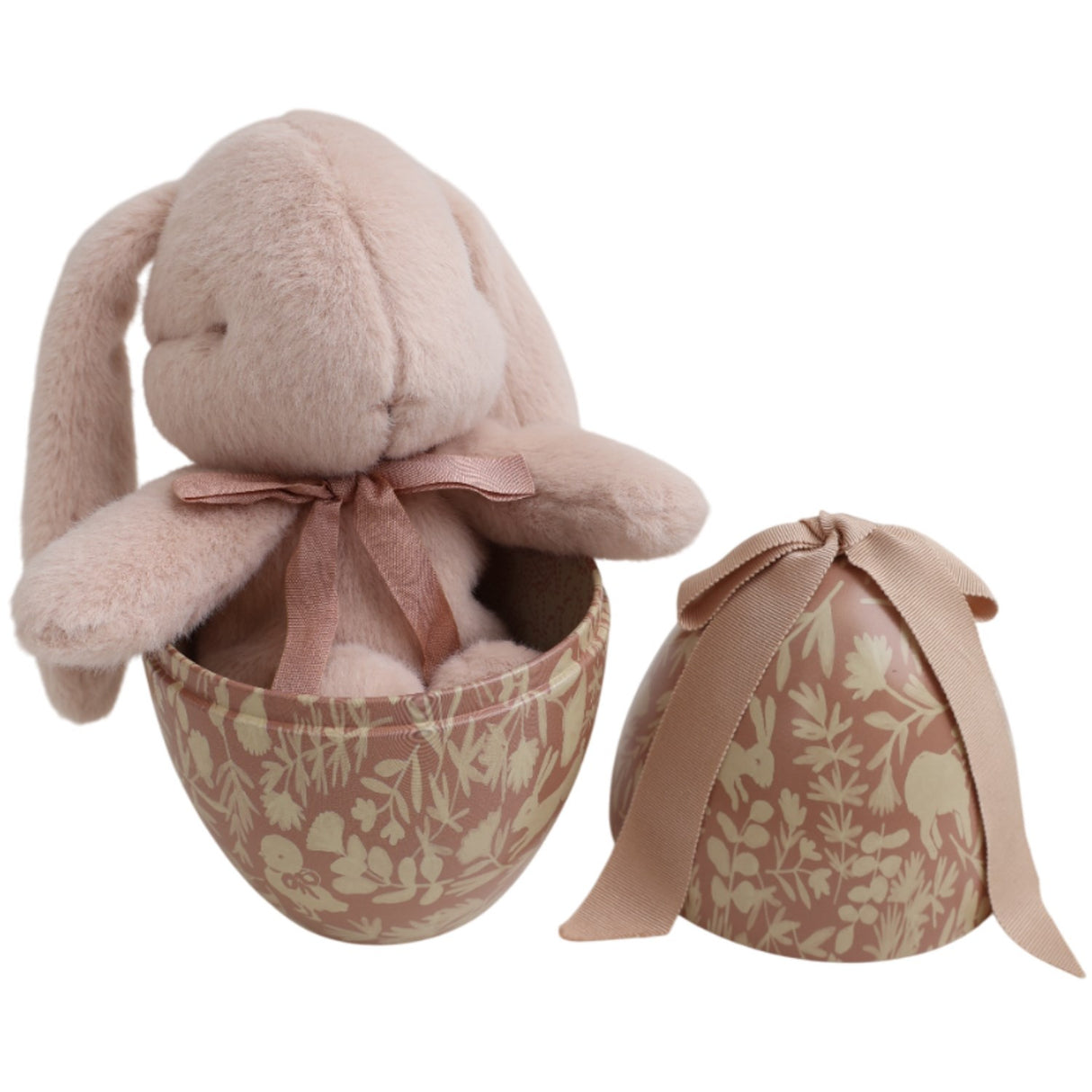 Maileg Påskeæg Med Kanin Sløjfe - Powder