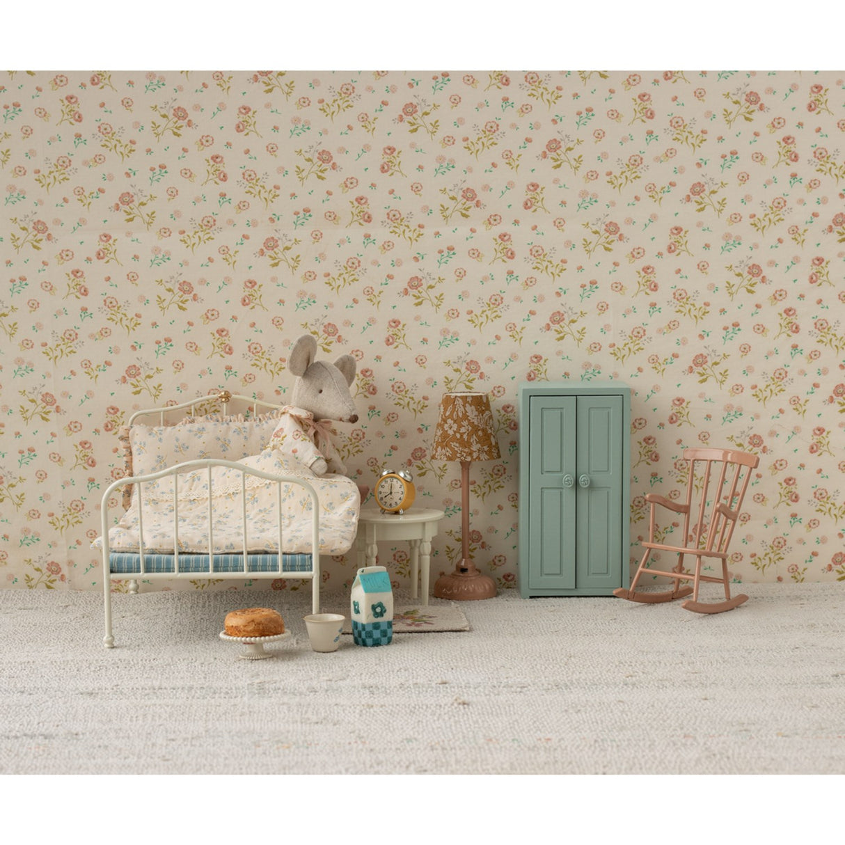 Maileg Vækkeur, Mouse - Yellow