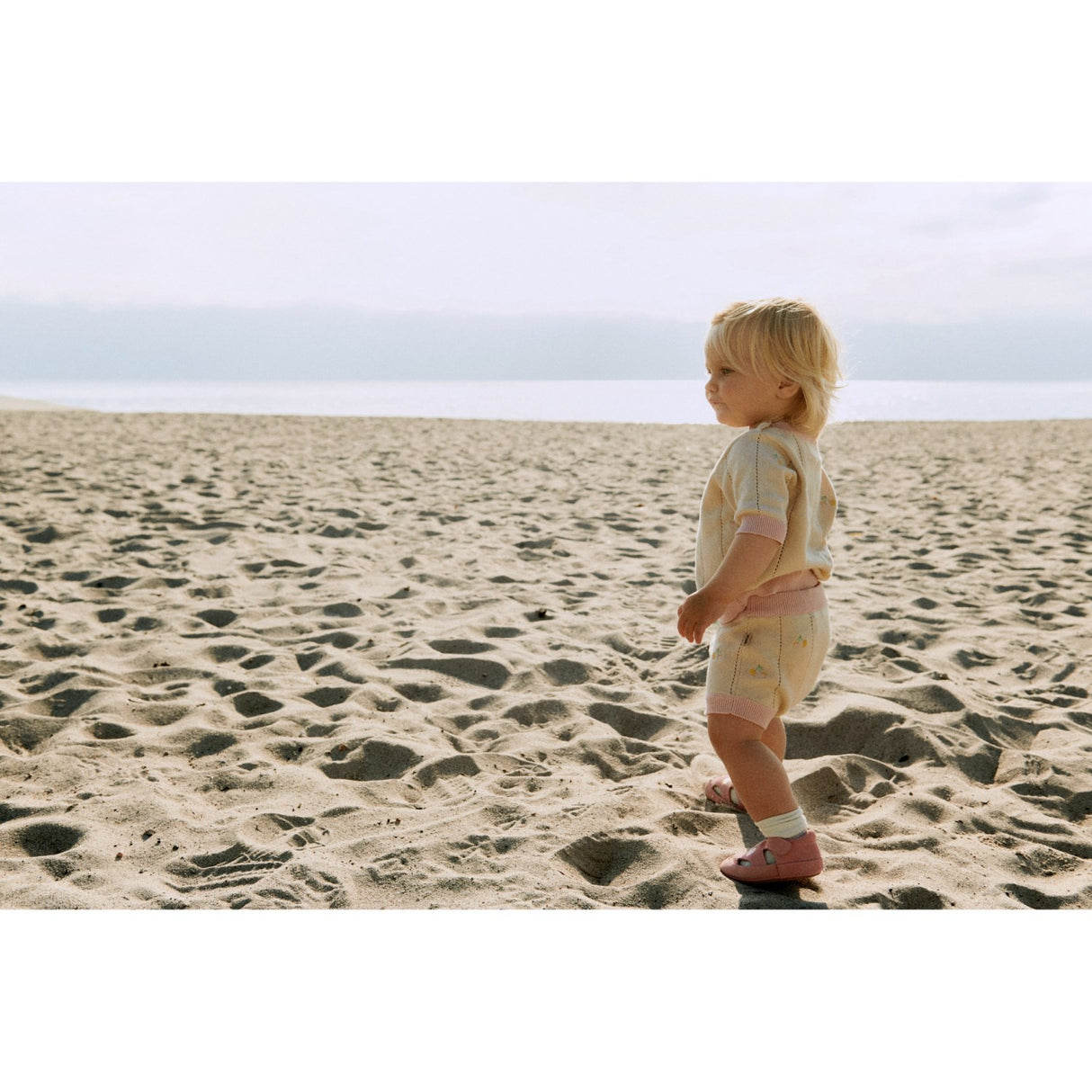 Wheat Sandshell Strik T-shirt S/S Malvina