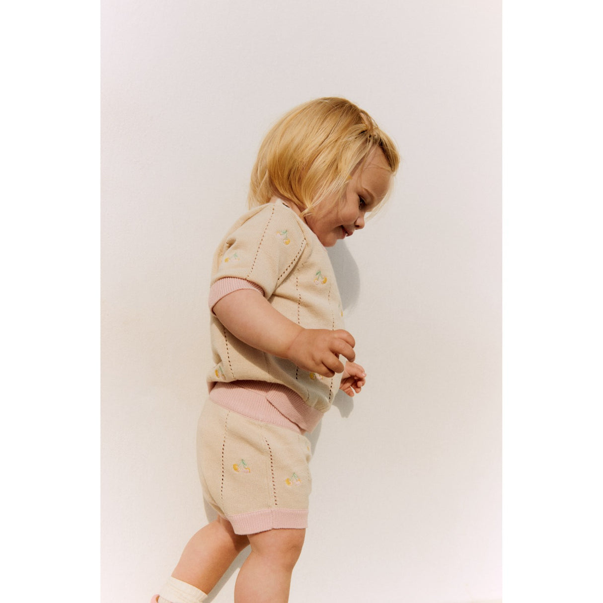 Wheat Sandshell Strik T-shirt S/S Malvina