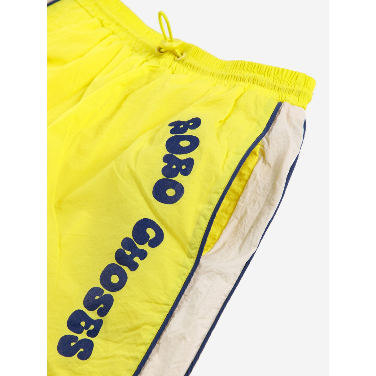 Bobo Choses Light Yellow Wavy Tracksuit Bermuda Shorts