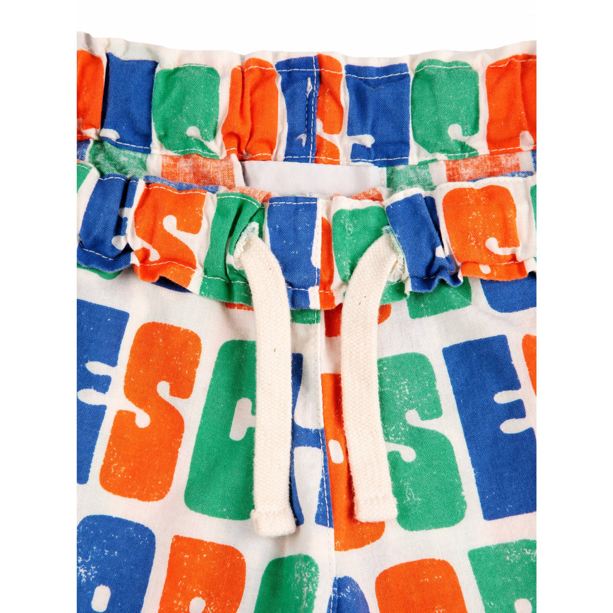 Bobo Choses Offwhite Multicolor Woven Shorts