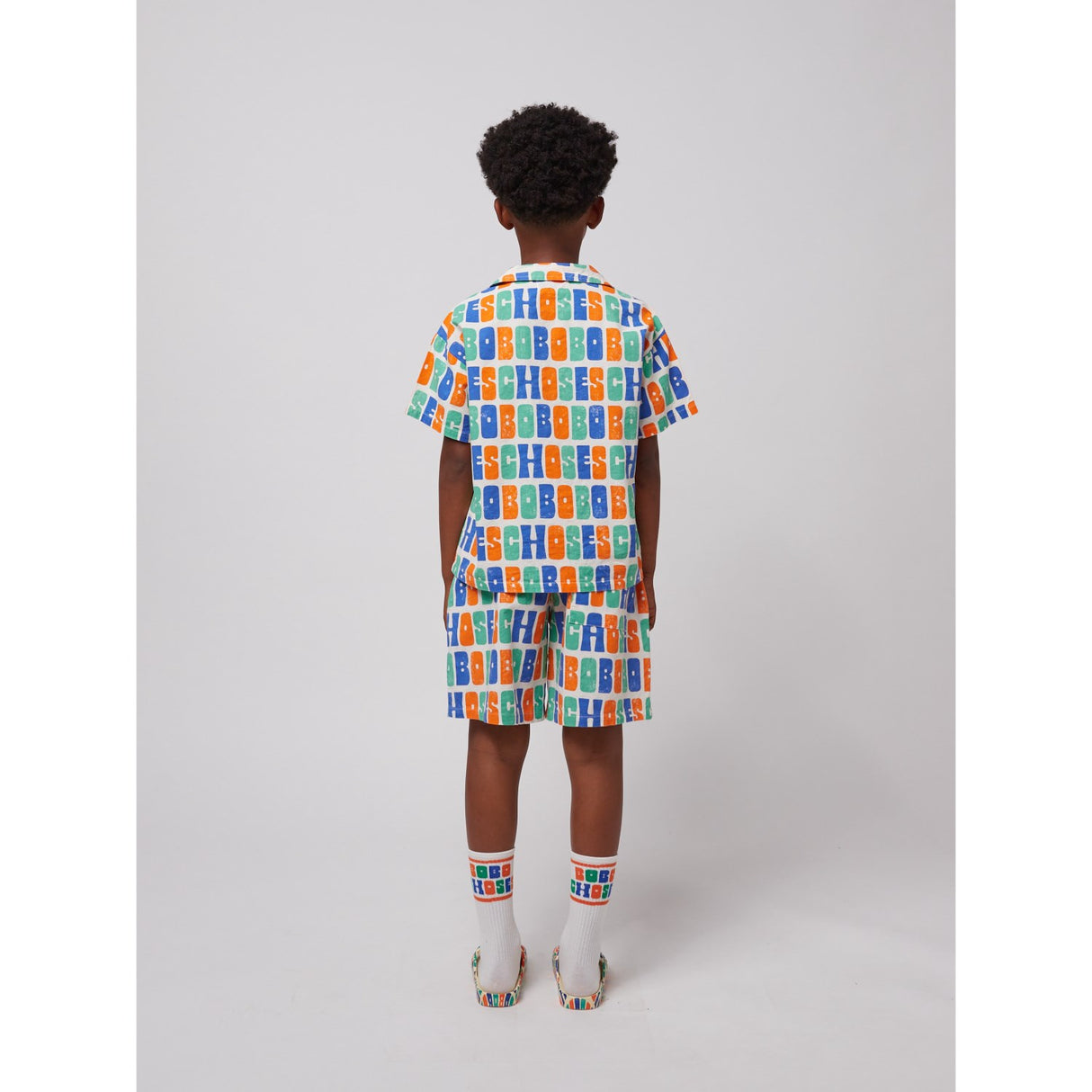 Bobo Choses Offwhite Multicolor Woven Shorts