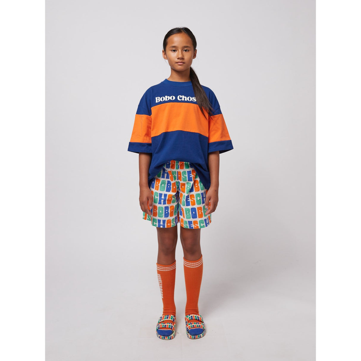 Bobo Choses Offwhite Multicolor Woven Shorts