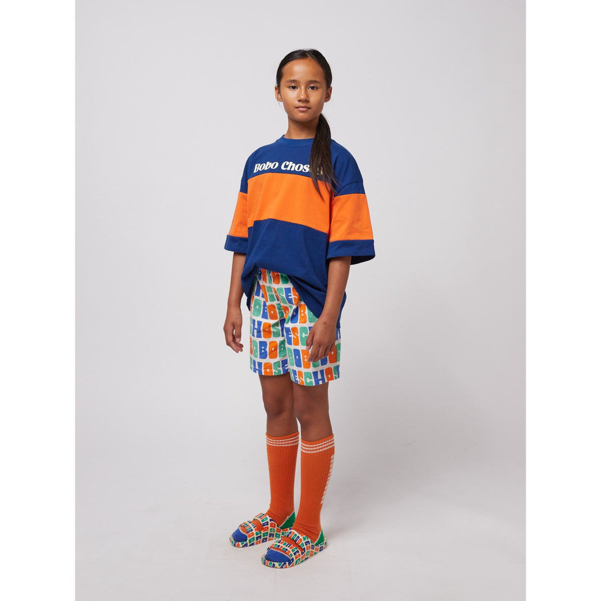 Bobo Choses Offwhite Multicolor Woven Shorts
