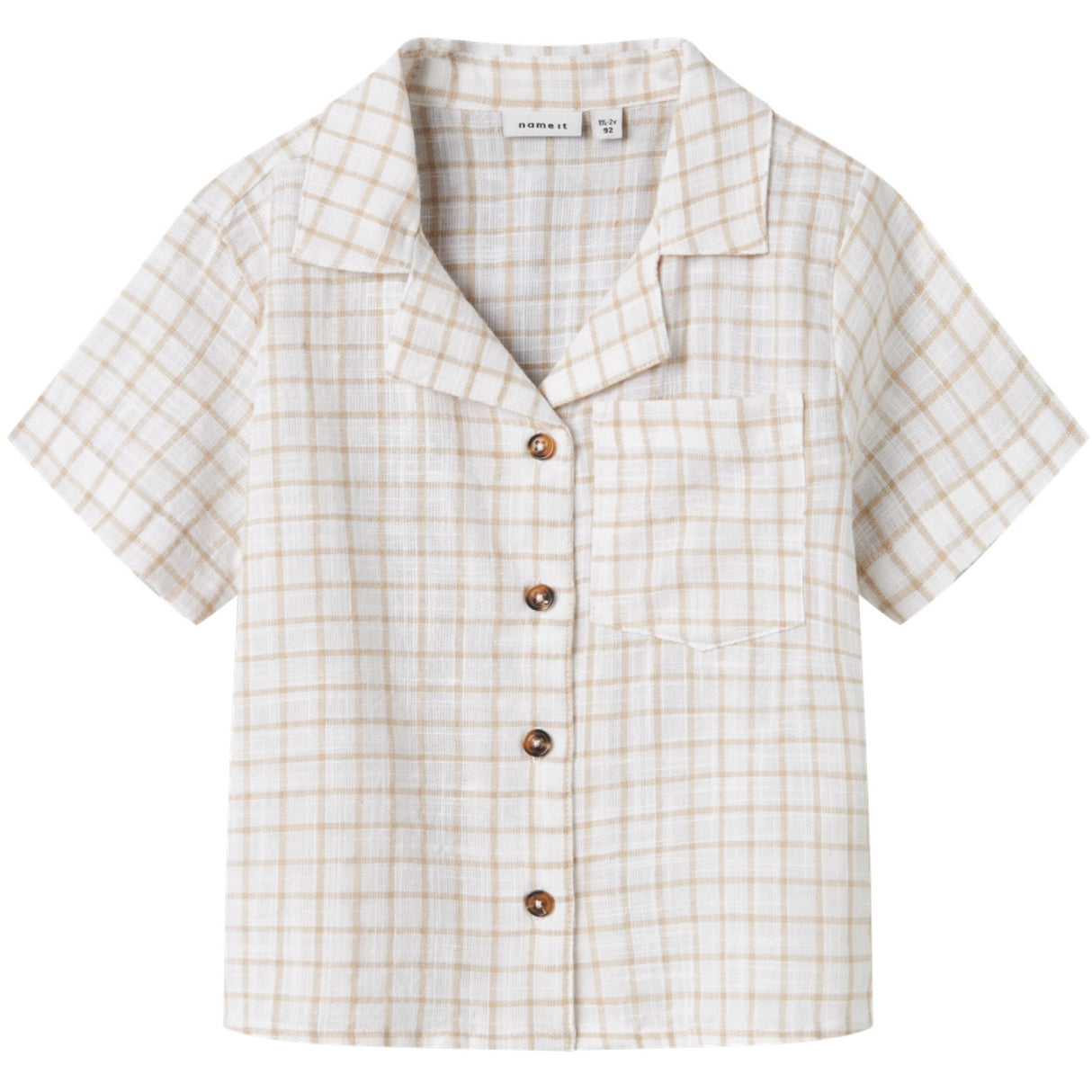 Name It Bright White Halom Regular Skjorte