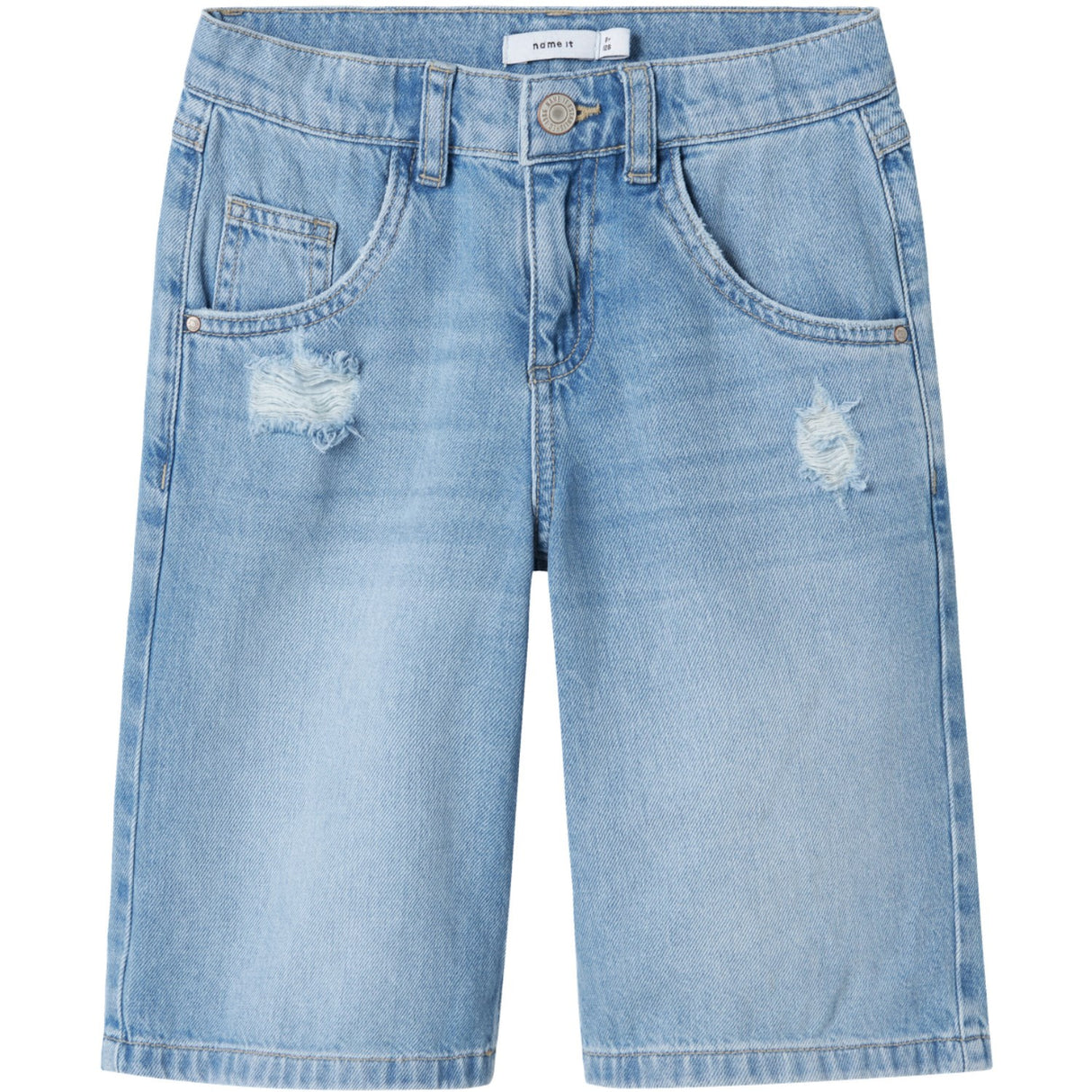 Name It Medium Blue Denim Bella Skater Shorts