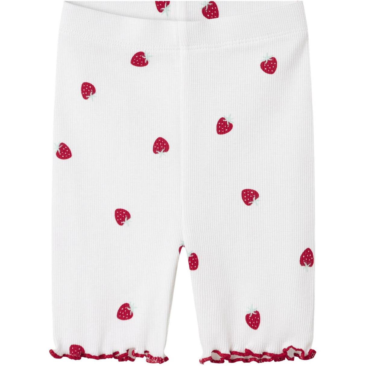 Name It Bright White Jillie Slim Biker Shorts