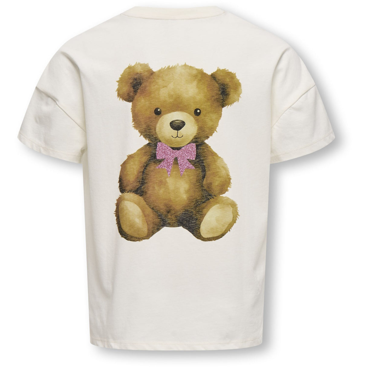 kids ONLY Cloud Dancer Teddy Pink Glitter Rosita Oversize T-Shirt