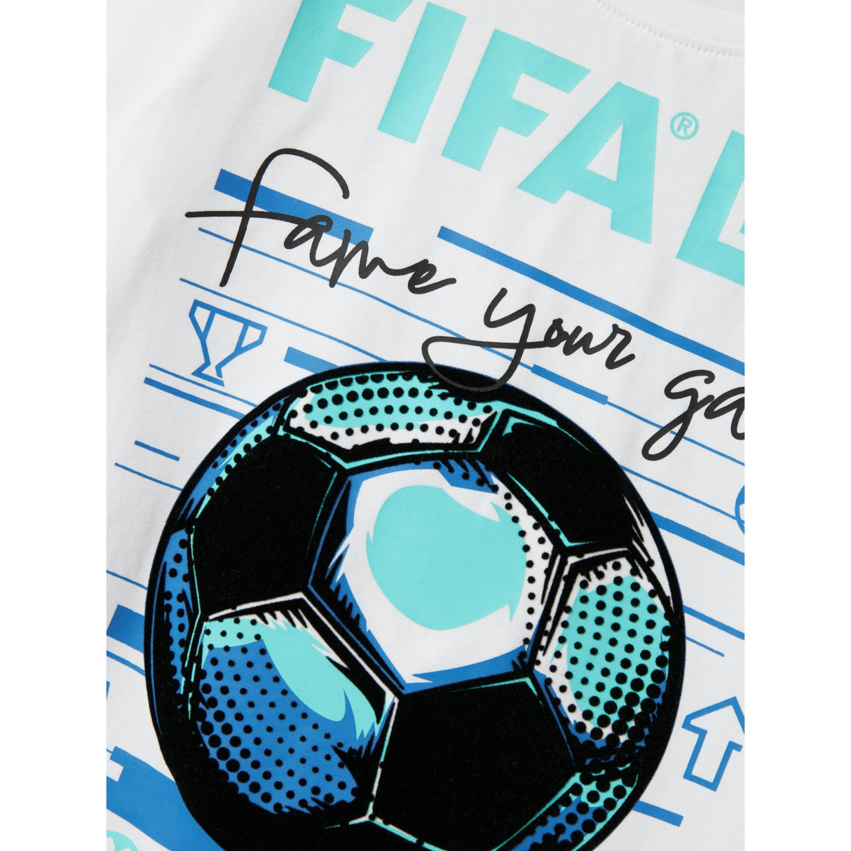 Name It Bright White Adian Fifa E T-Shirt