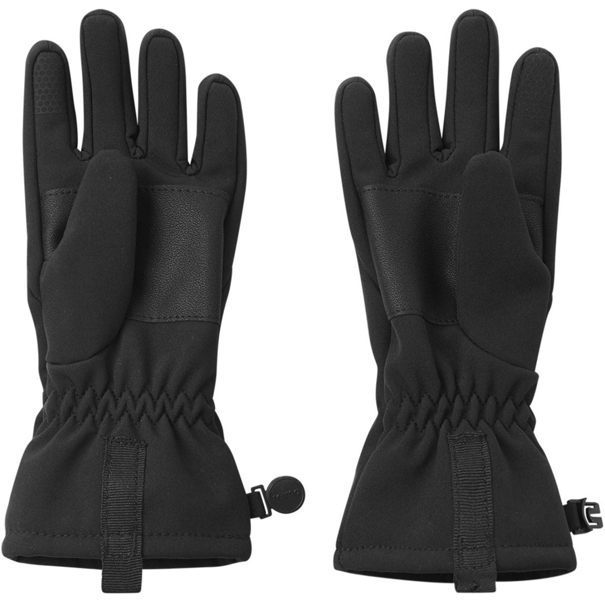 Reima Black Tehden Black Softshell Handsker