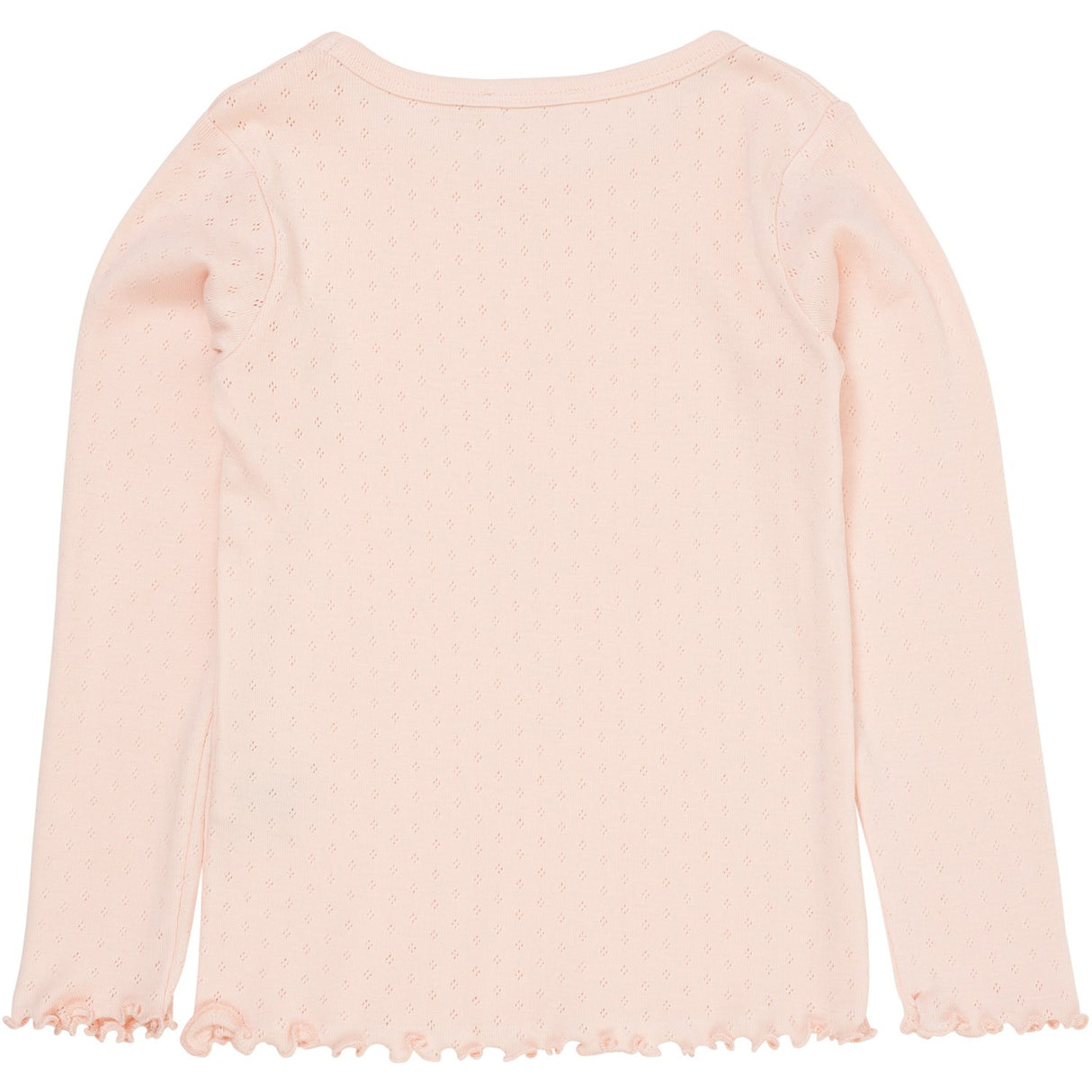 COPENHAGEN COLORS Dusty Rose Summer Pointelle Ls Bluse