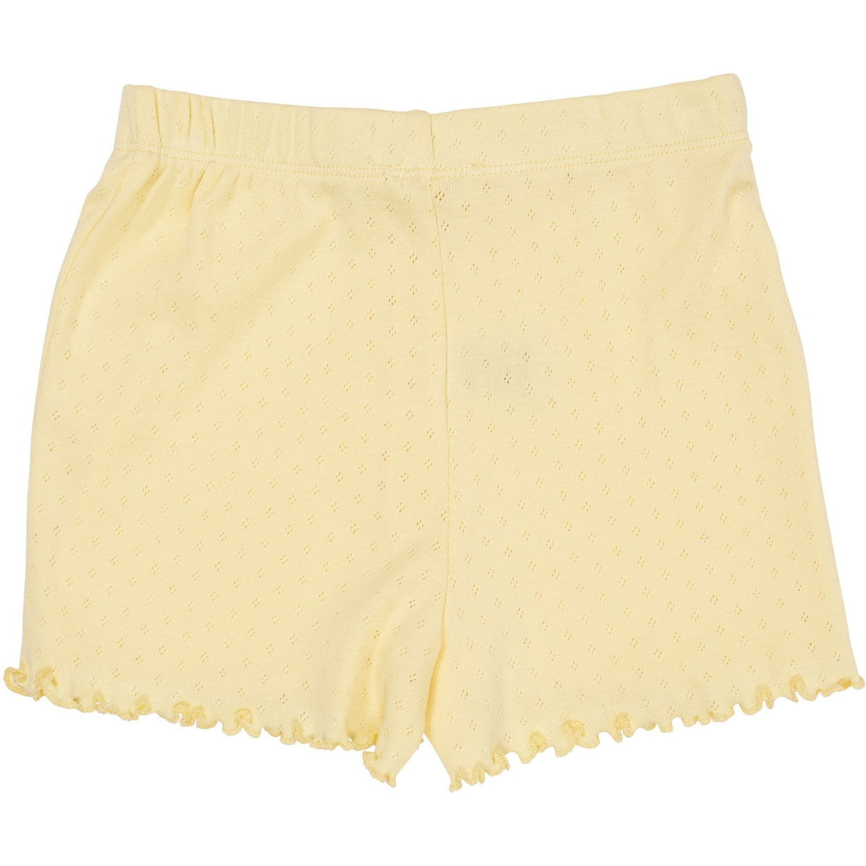 COPENHAGEN COLORS Lt. Yellow Summer Pointelle Shorts
