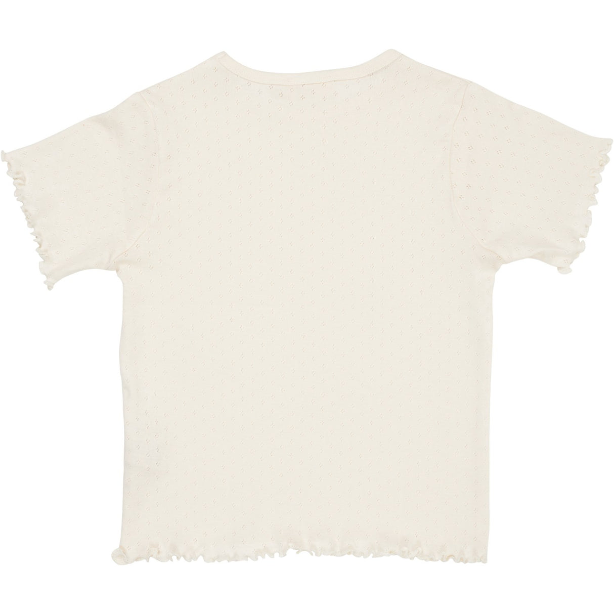 COPENHAGEN COLORS Cream Summer Pointelle T-Shirt