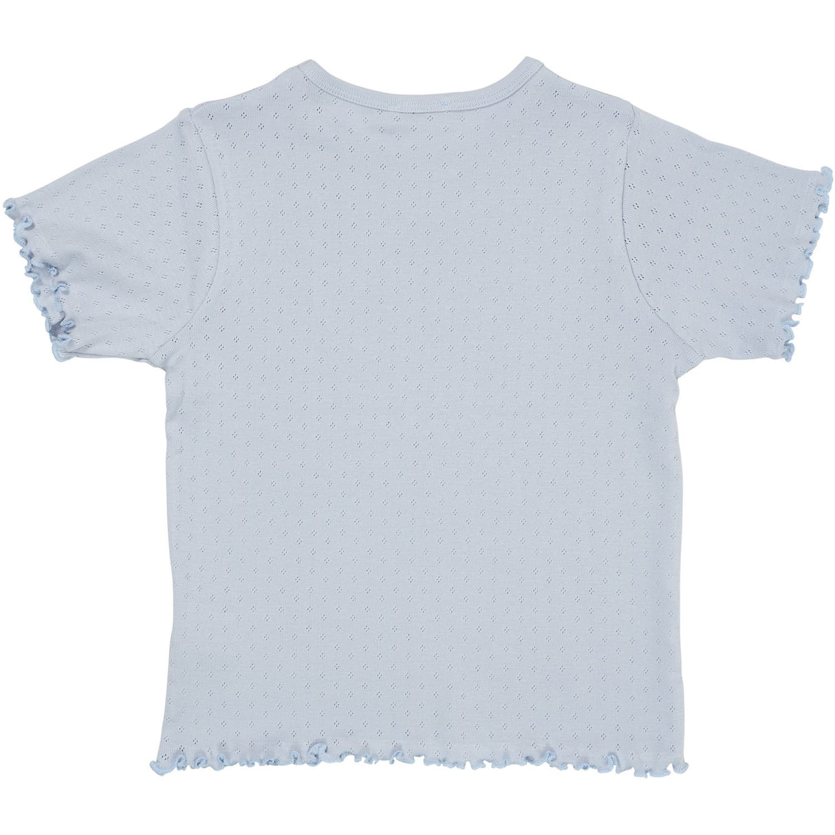 COPENHAGEN COLORS Dusty Blue Summer Pointelle T-Shirt