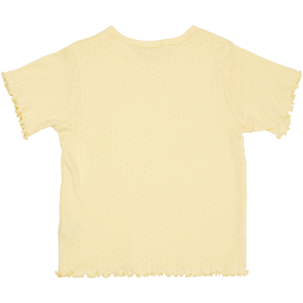 COPENHAGEN COLORS Lt Yellow Summer Pointelle T-Shirt