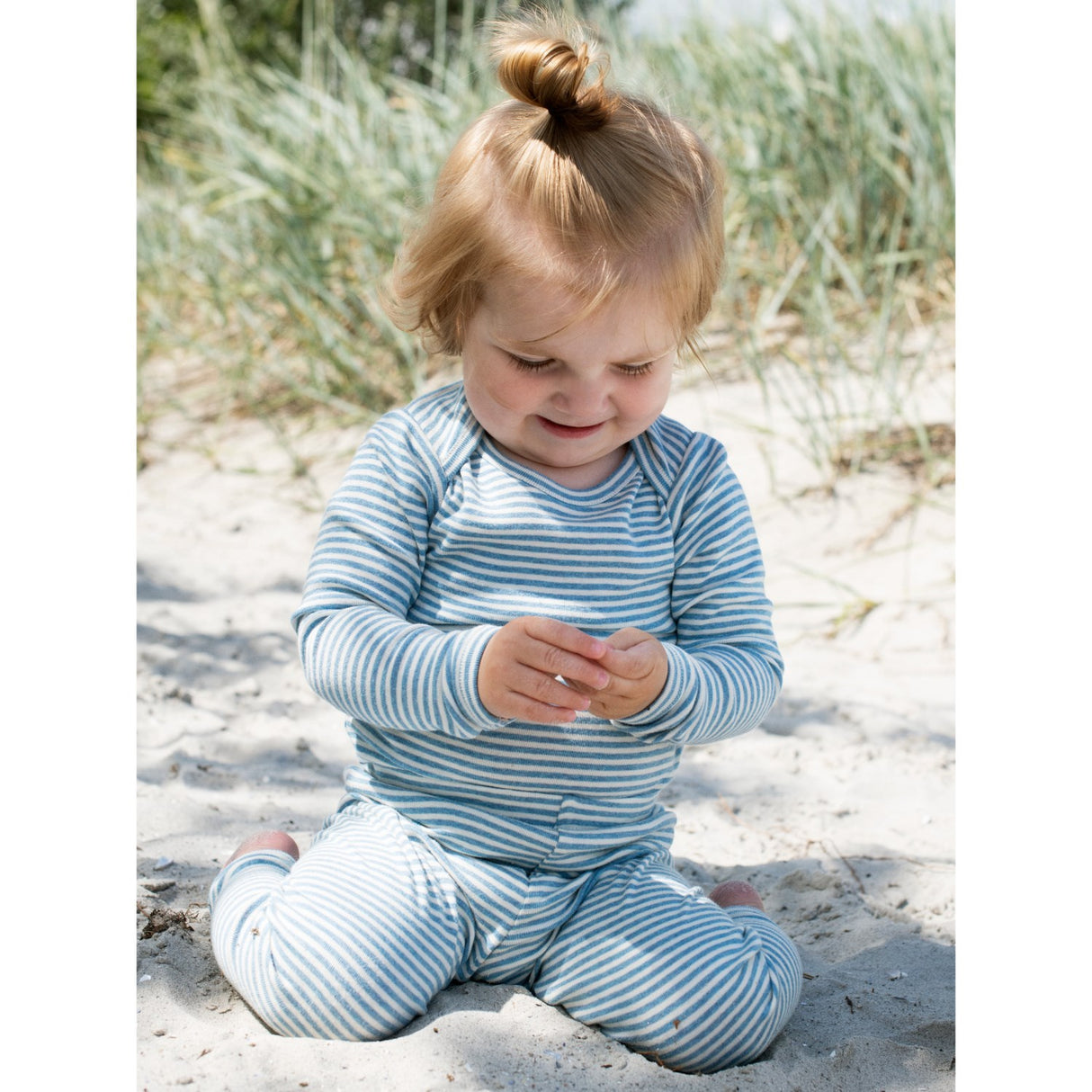 Serendipity Azur/Ecru Baby Body Stripe