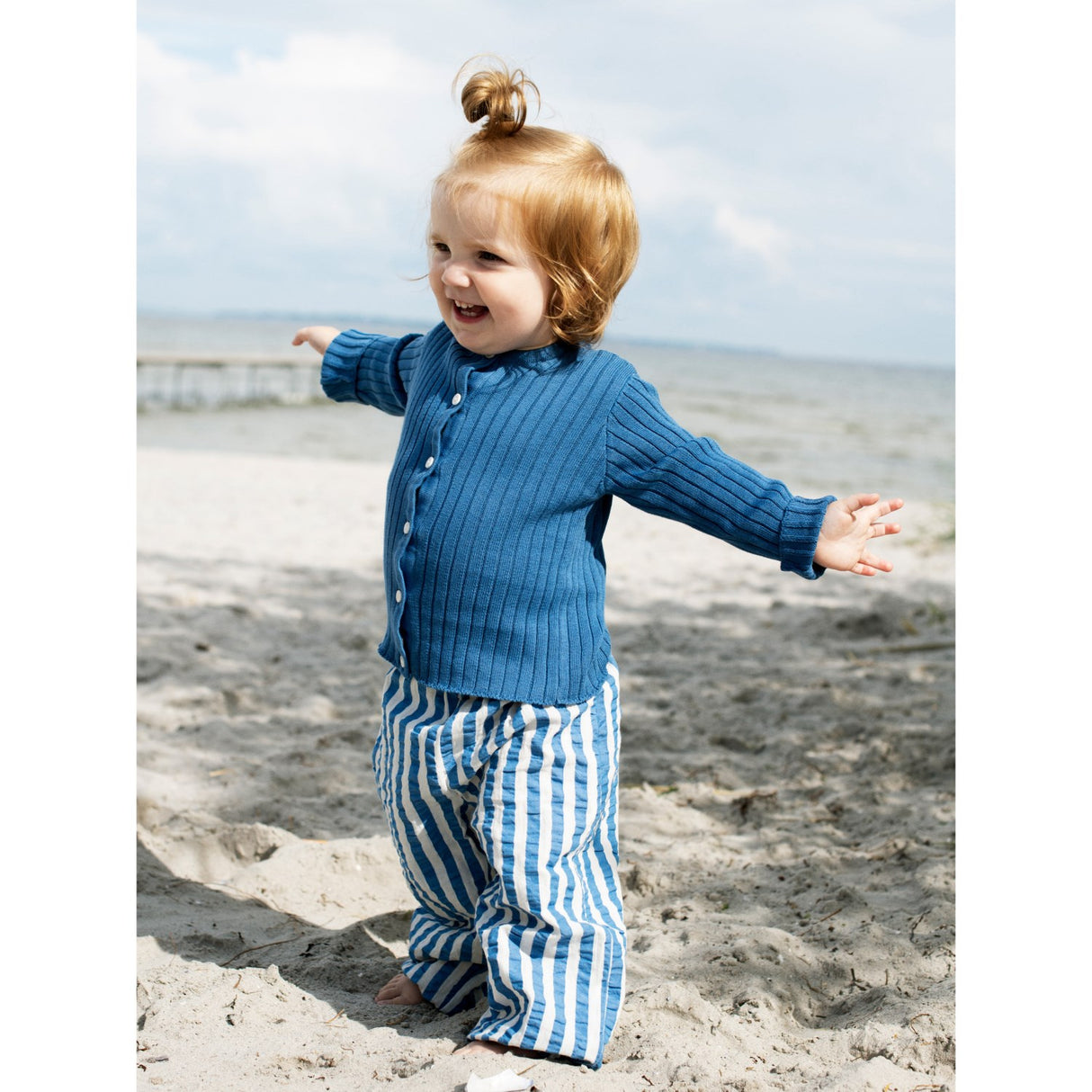 Serendipity Azur Stripe Baby Bukser