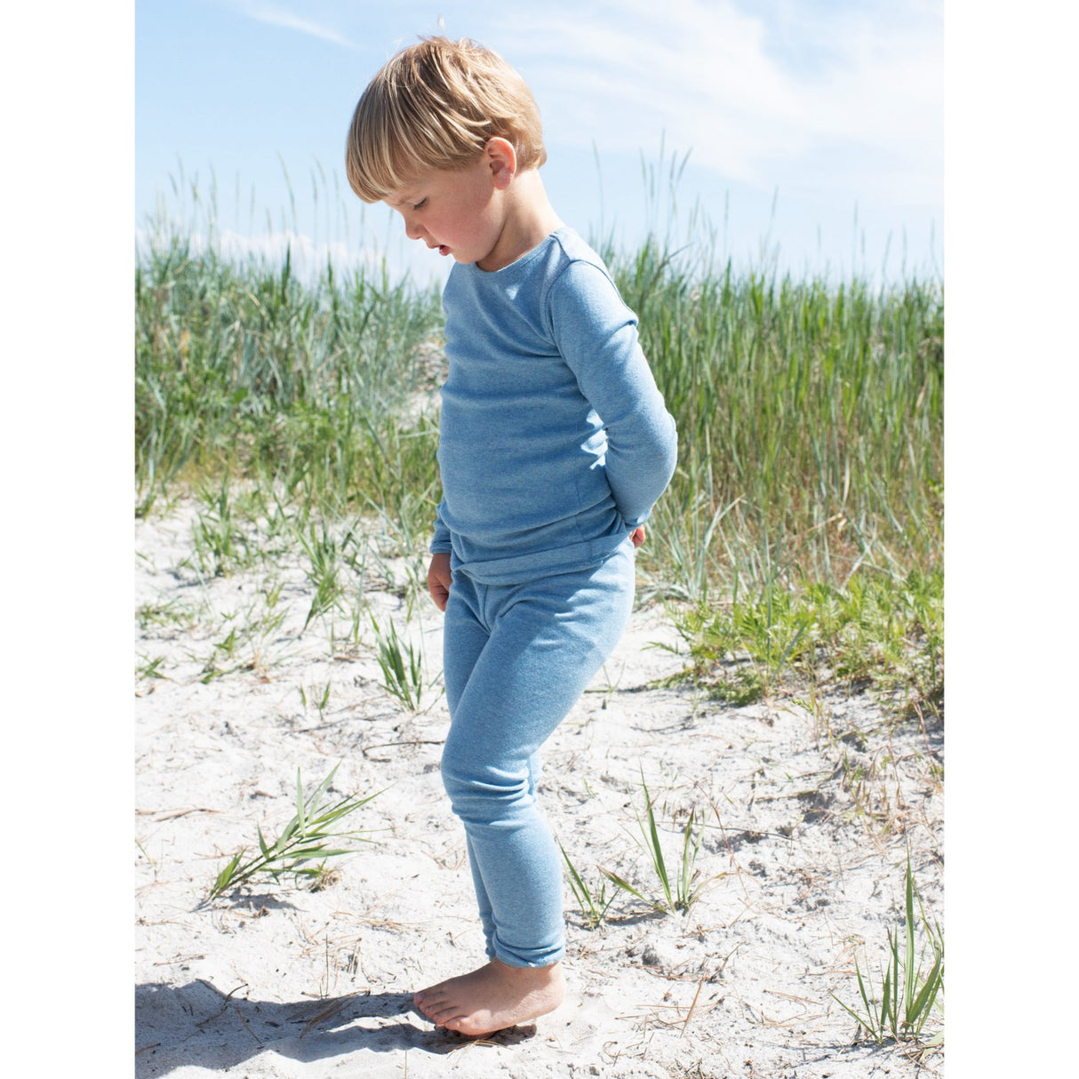 Serendipity Azur Slim Bluse