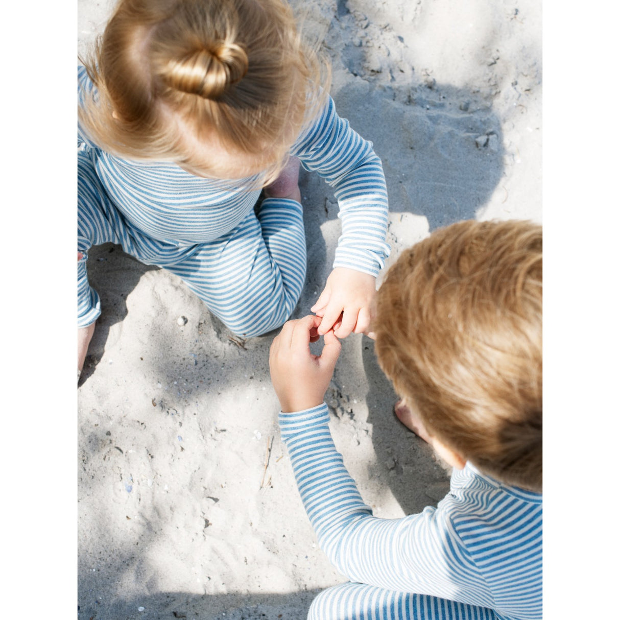 Serendipity Azur/Ecru Leggings Stripe