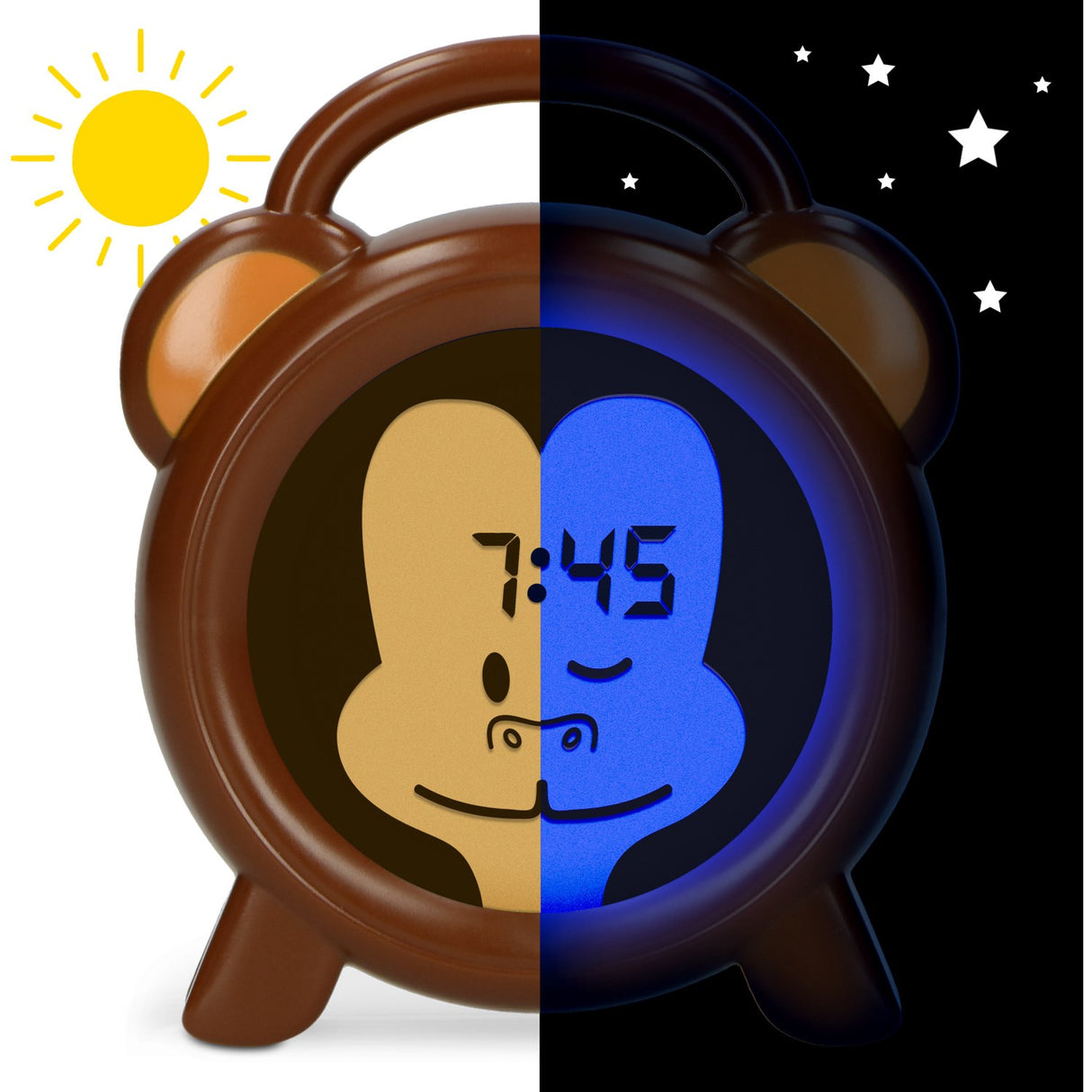 Alecto Søvntræner Ur med Lampe & Alarm - Monkey