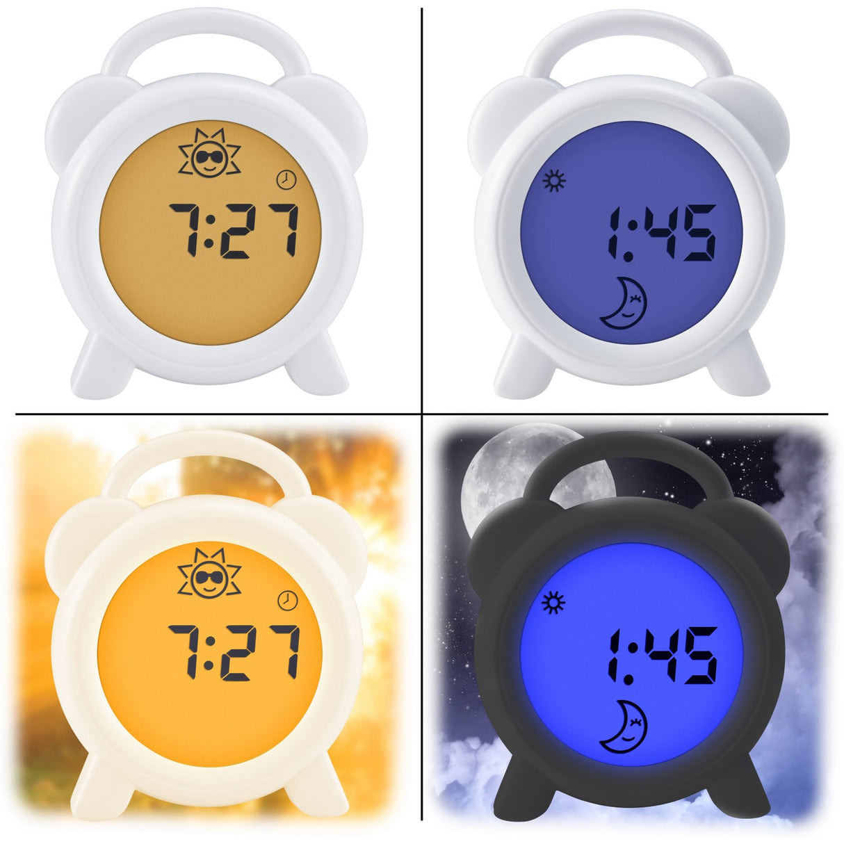 Alecto Søvntræner Ur med Lampe & Alarm - Hvid