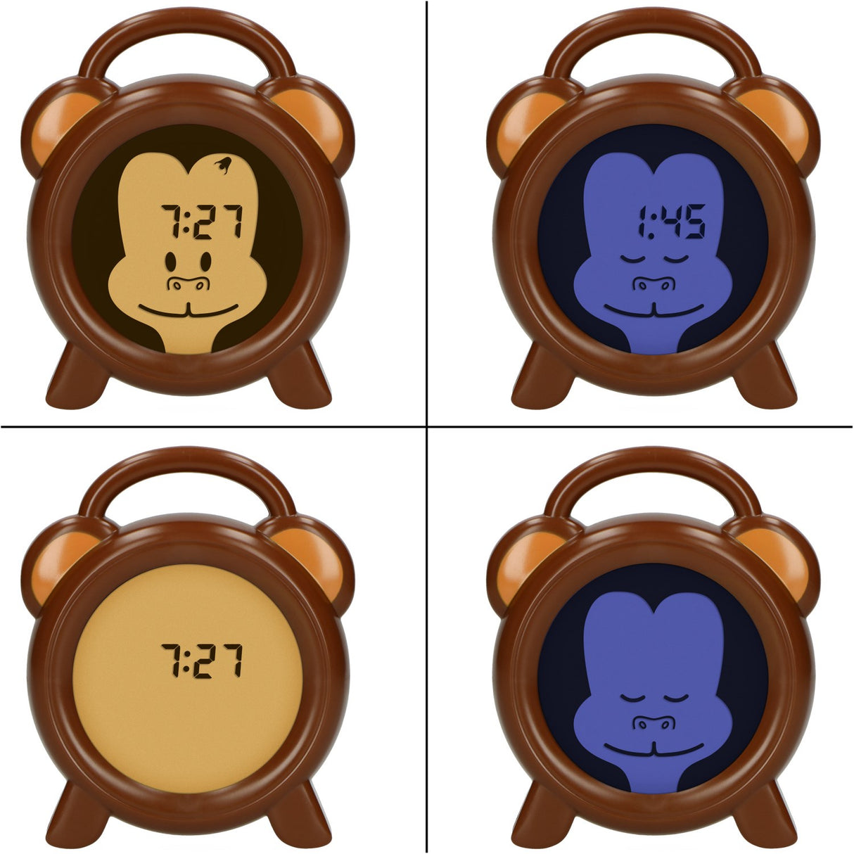 Alecto Søvntræner Ur med Lampe & Alarm - Monkey