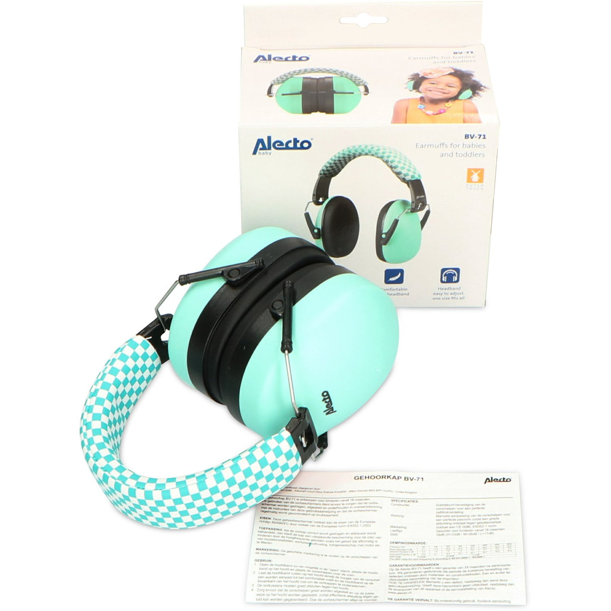 Alecto Green Earmuffs For Babies Og Toddlers
