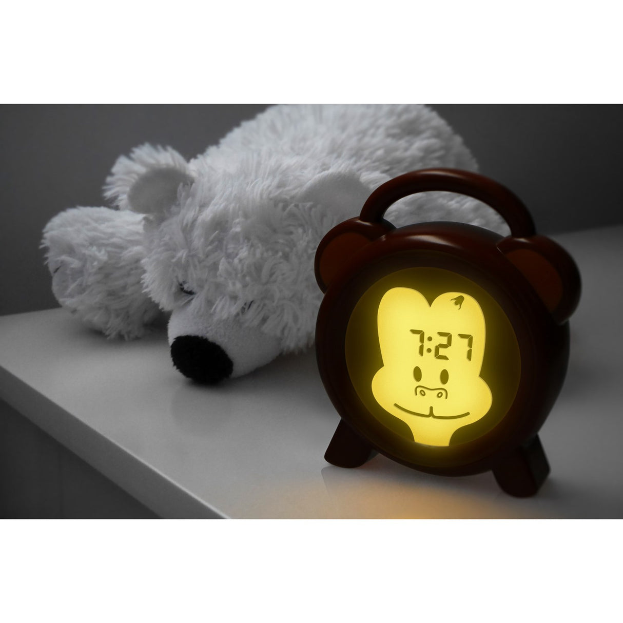 Alecto Søvntræner Ur med Lampe & Alarm - Monkey