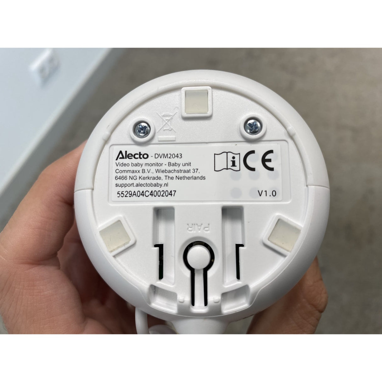 Alecto Video Baby Monitor Med 4.3 Inch Farve Display