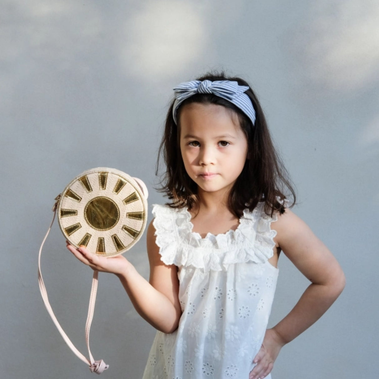 Mimi & Lula Hårbøjle - Seaside Stripe Bow Amalfi