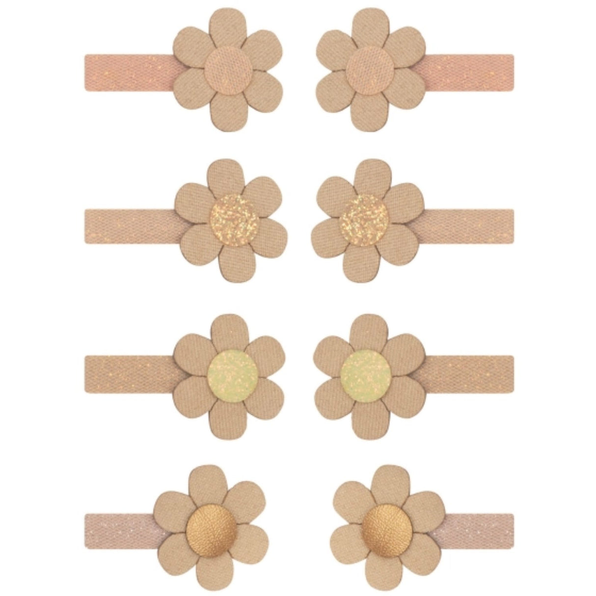 Mimi & Lula 8 Hårclips - Mini Daisy Spring Magic