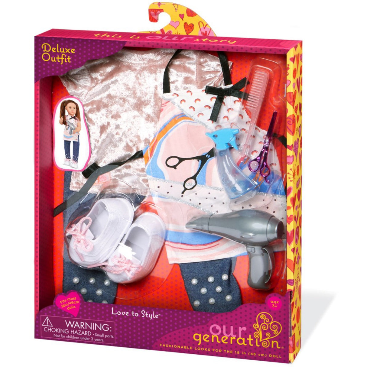 Our Generation Deluxe Dukketøj Frisør