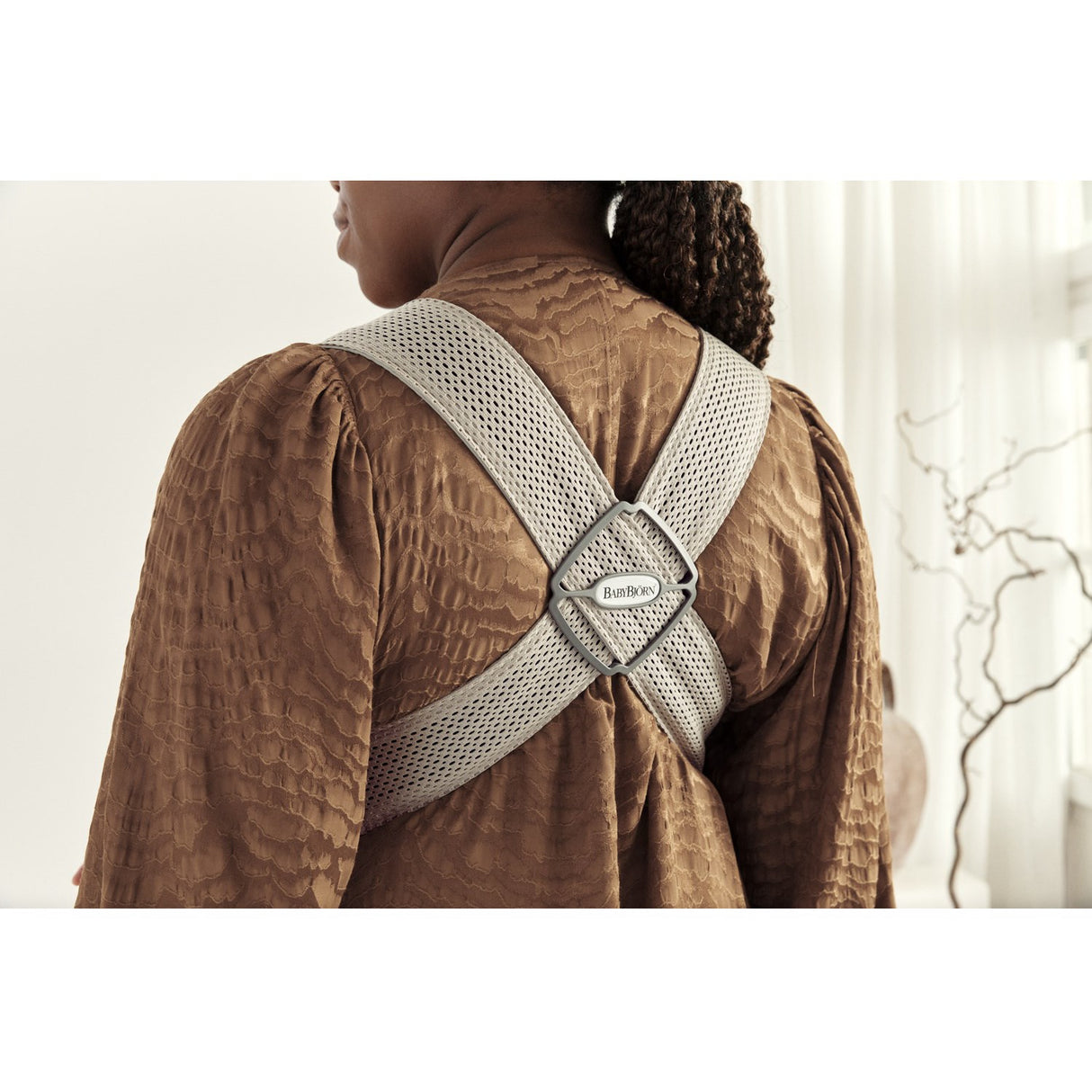 BabyBjörn Grey Beige Bæresele Mini
