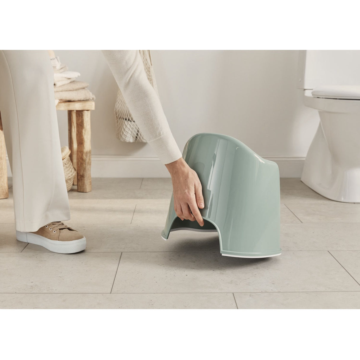 BabyBjörn Grey Green/White Pottestol