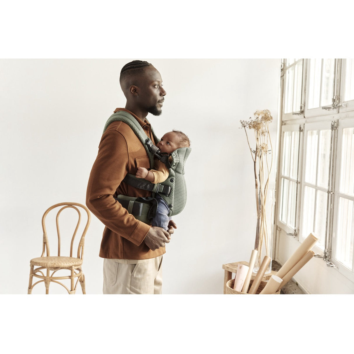 BabyBjörn Dark Green Baby Bæresele Harmony