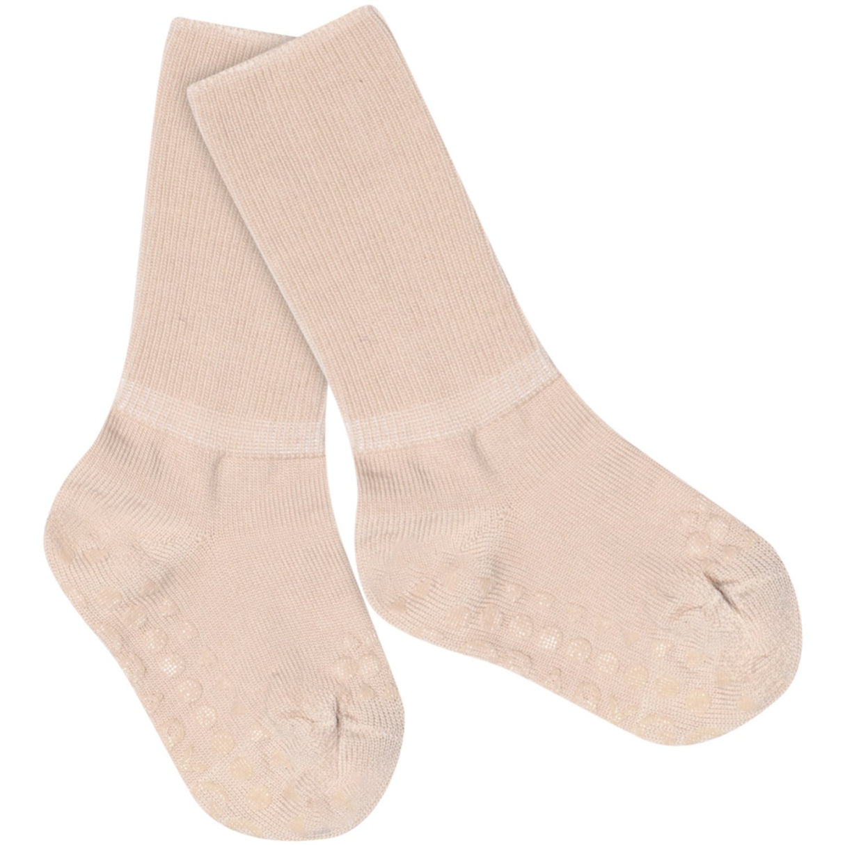Gobabygo Rose Dust Non-Slip Strømper I Merino Uld