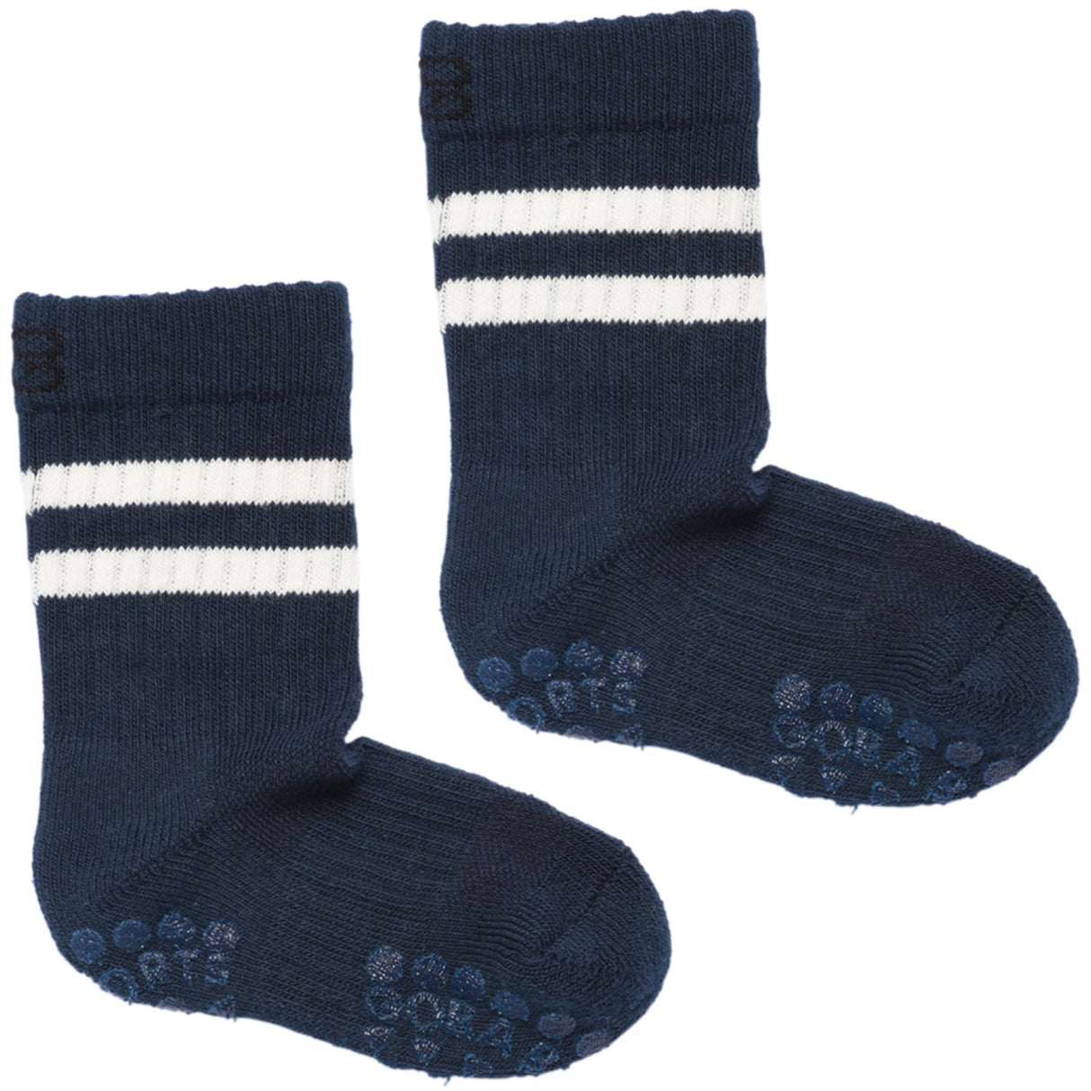 Gobabygo Navy Blue Non-Slip Sport Strømper