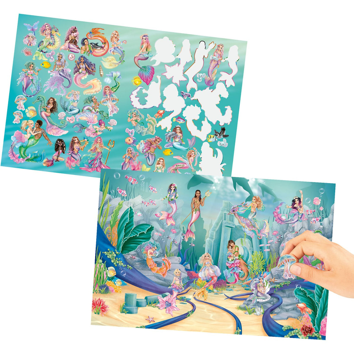 TOPModel Mermaid Metallic Stickerworld