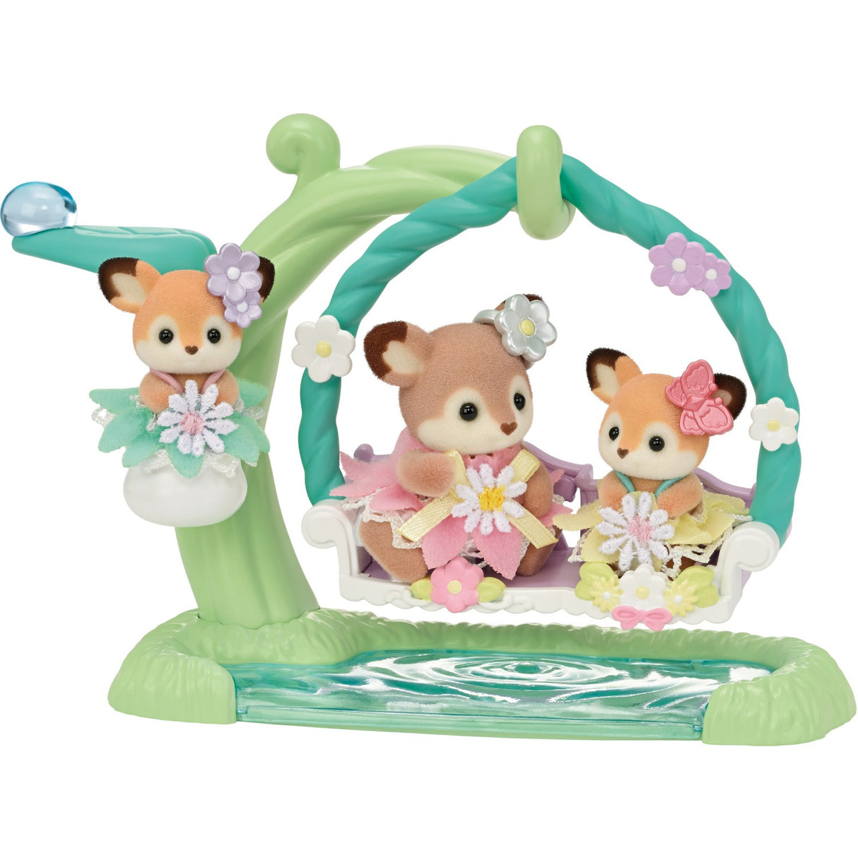 Sylvanian Families® Deer Babies - Floral Swing Sæt