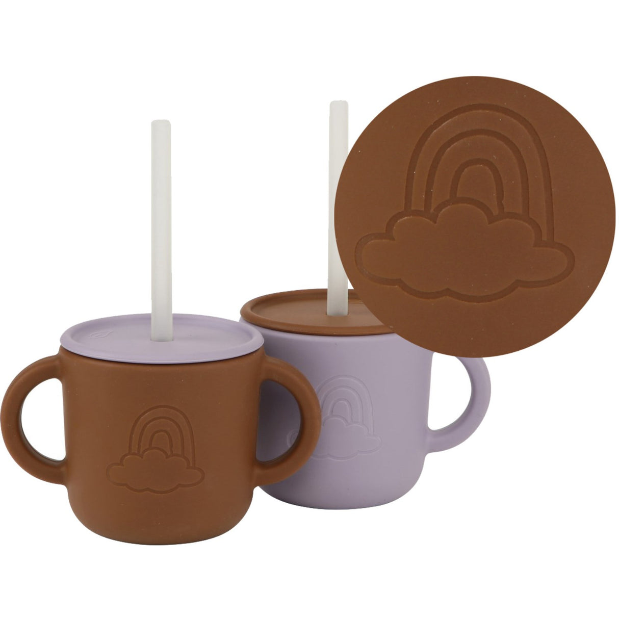 By Lille Vilde Lilac & Cocoa Kopper W/Låg 2pcs