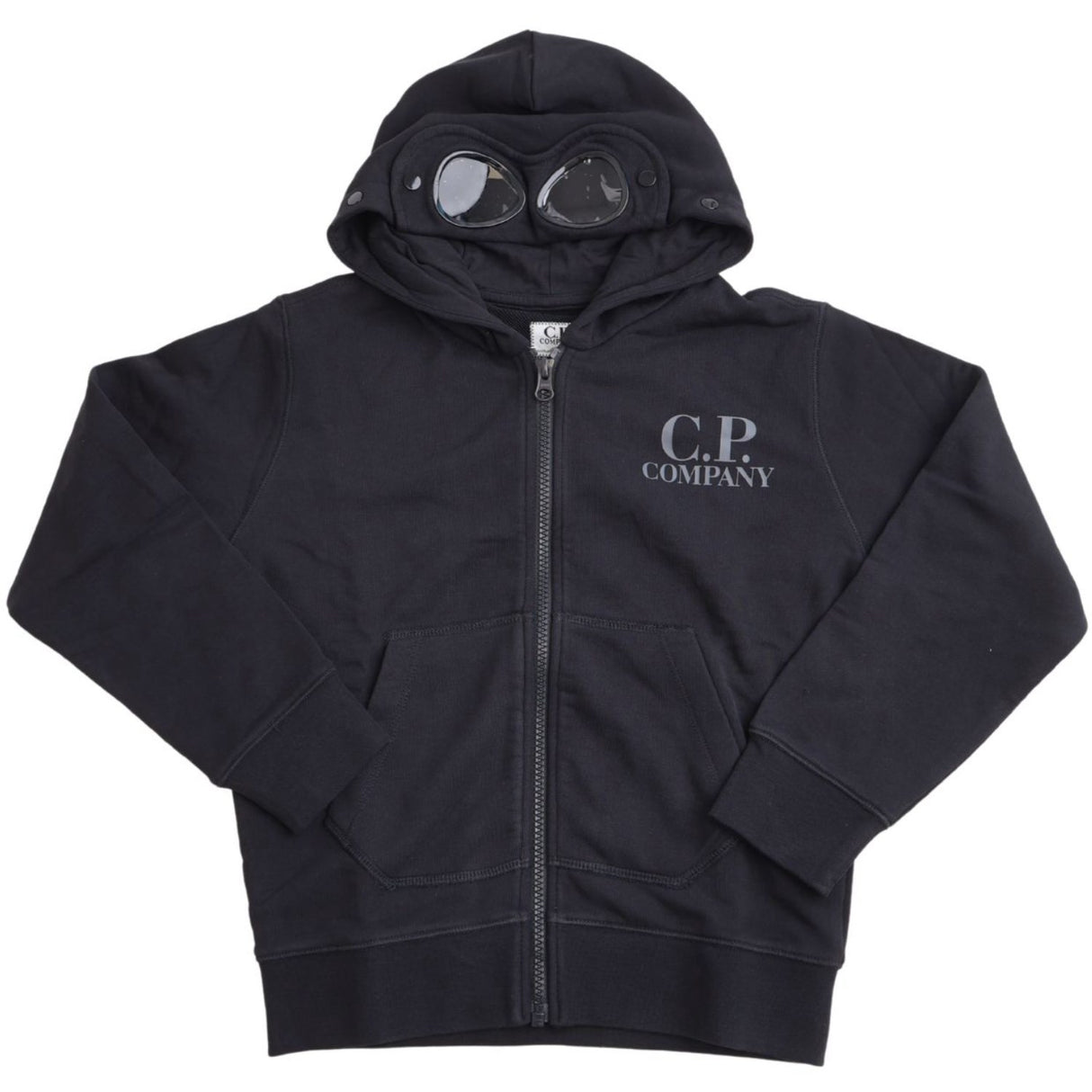 C.P. Company Black Zip Hættetrøje