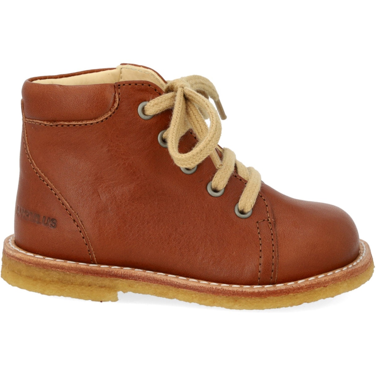 Angulus Cognac Klassisk Snøresko