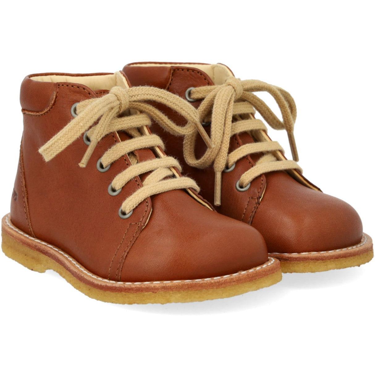 Angulus Cognac Klassisk Snøresko