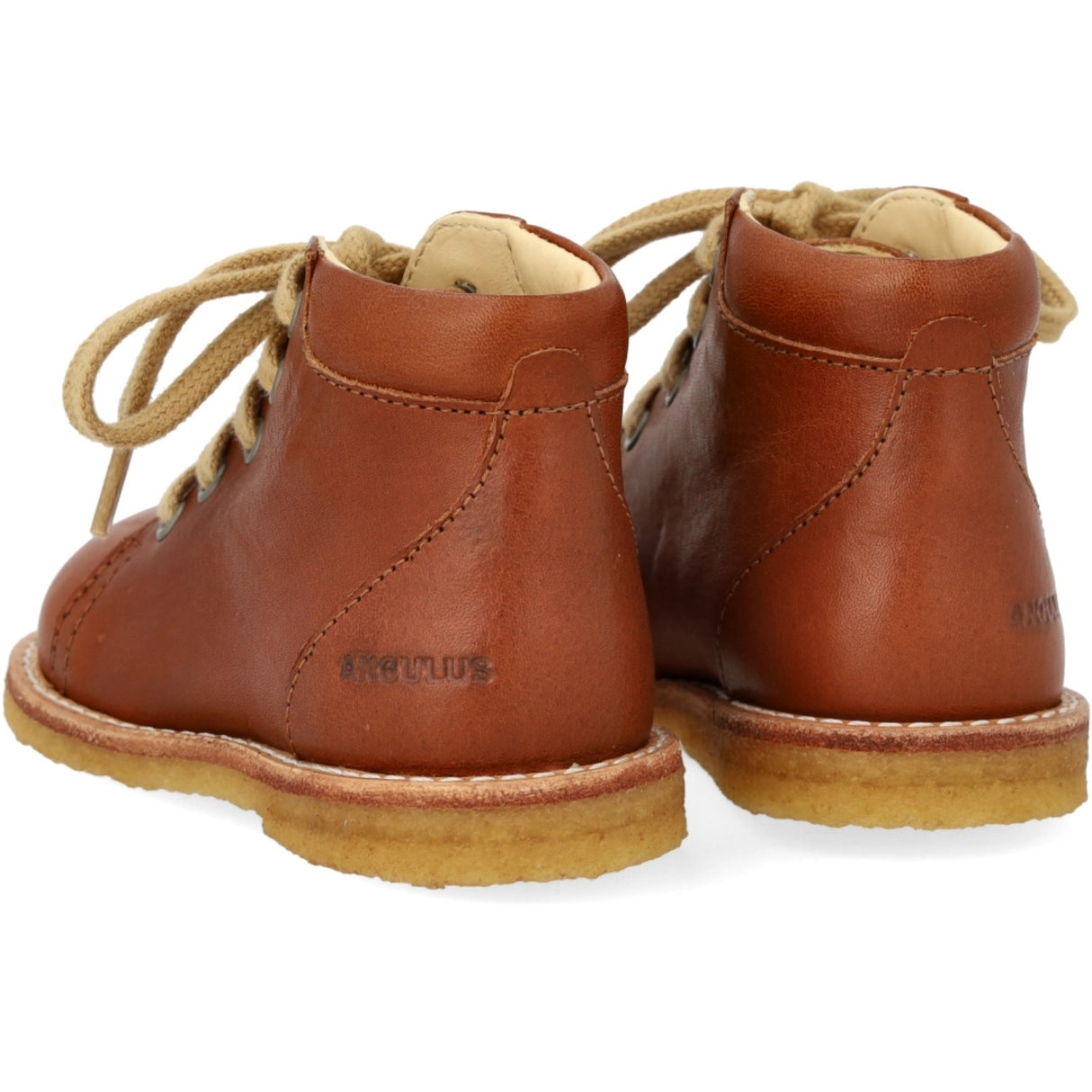 Angulus Cognac Klassisk Snøresko