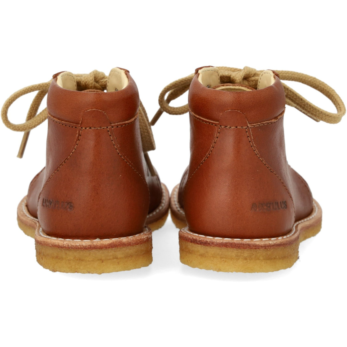 Angulus Cognac Klassisk Snøresko